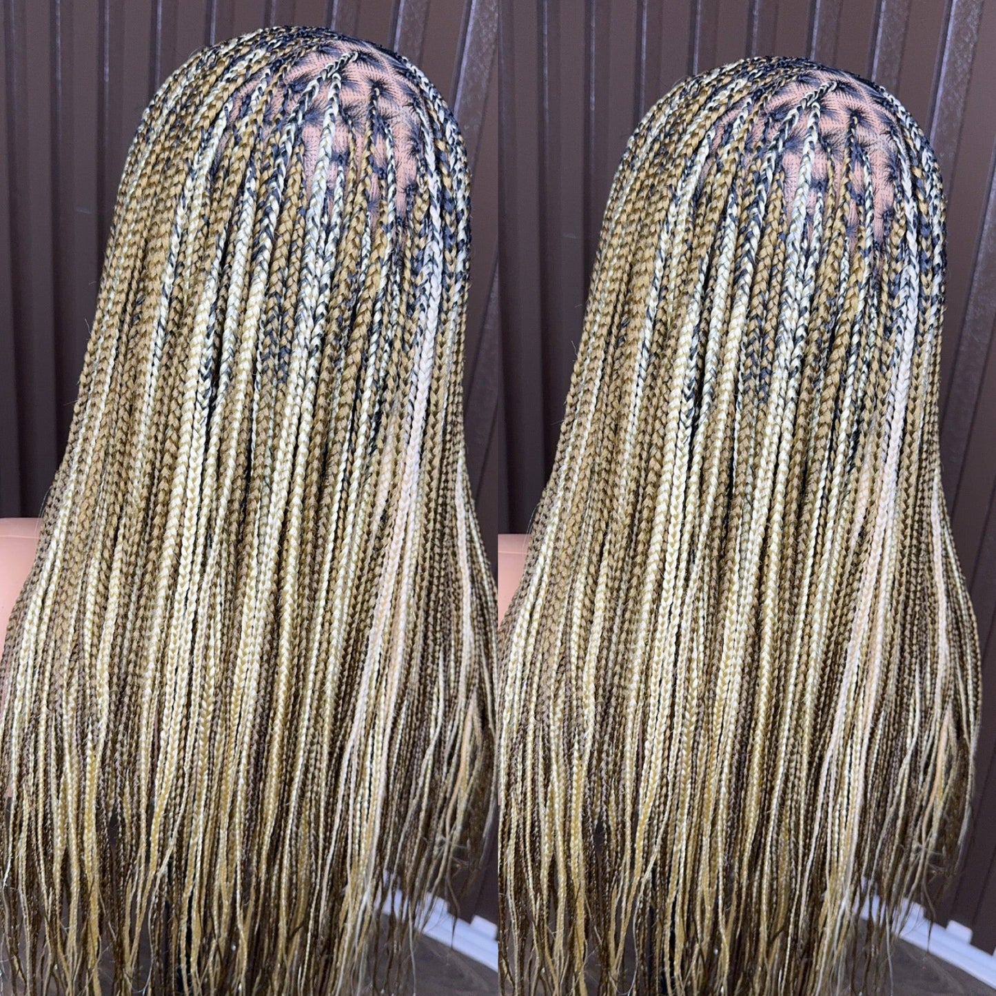 22 inches 613/27 knotless braided wig