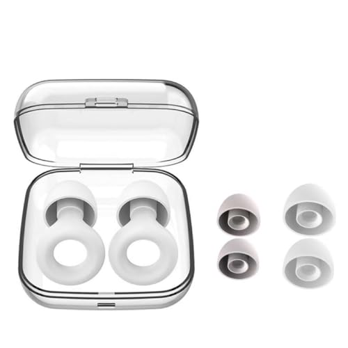 2 Earplugs - 24 dB Noise Reduction for Sleep, Focus & Travel, Soft - Touch Comfort, 1 Pair with Case(Super Good qualiey) (Red, One Size)