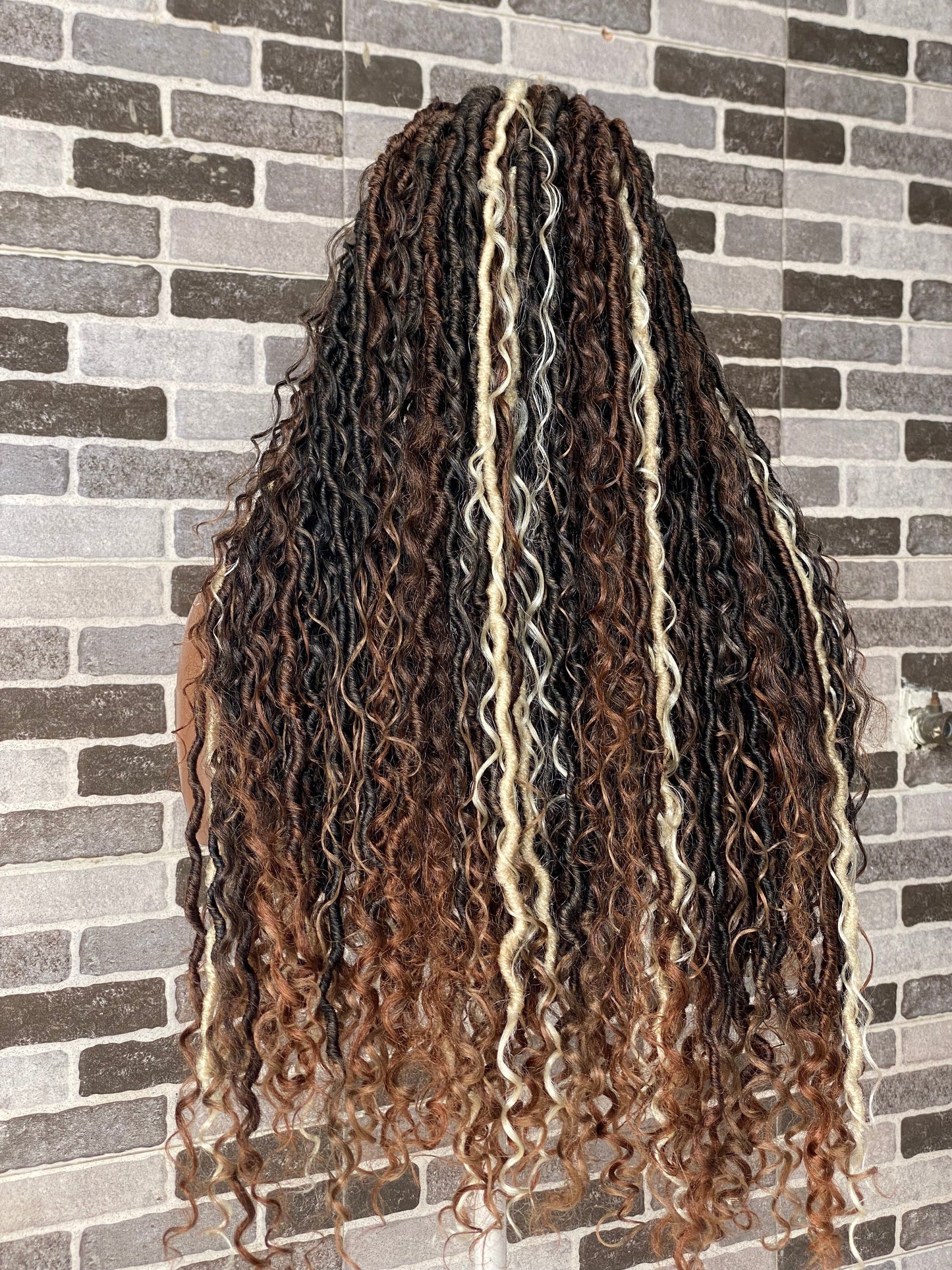 Soft locs wig- Bohemian Full lace faux locs (Africa Queen)