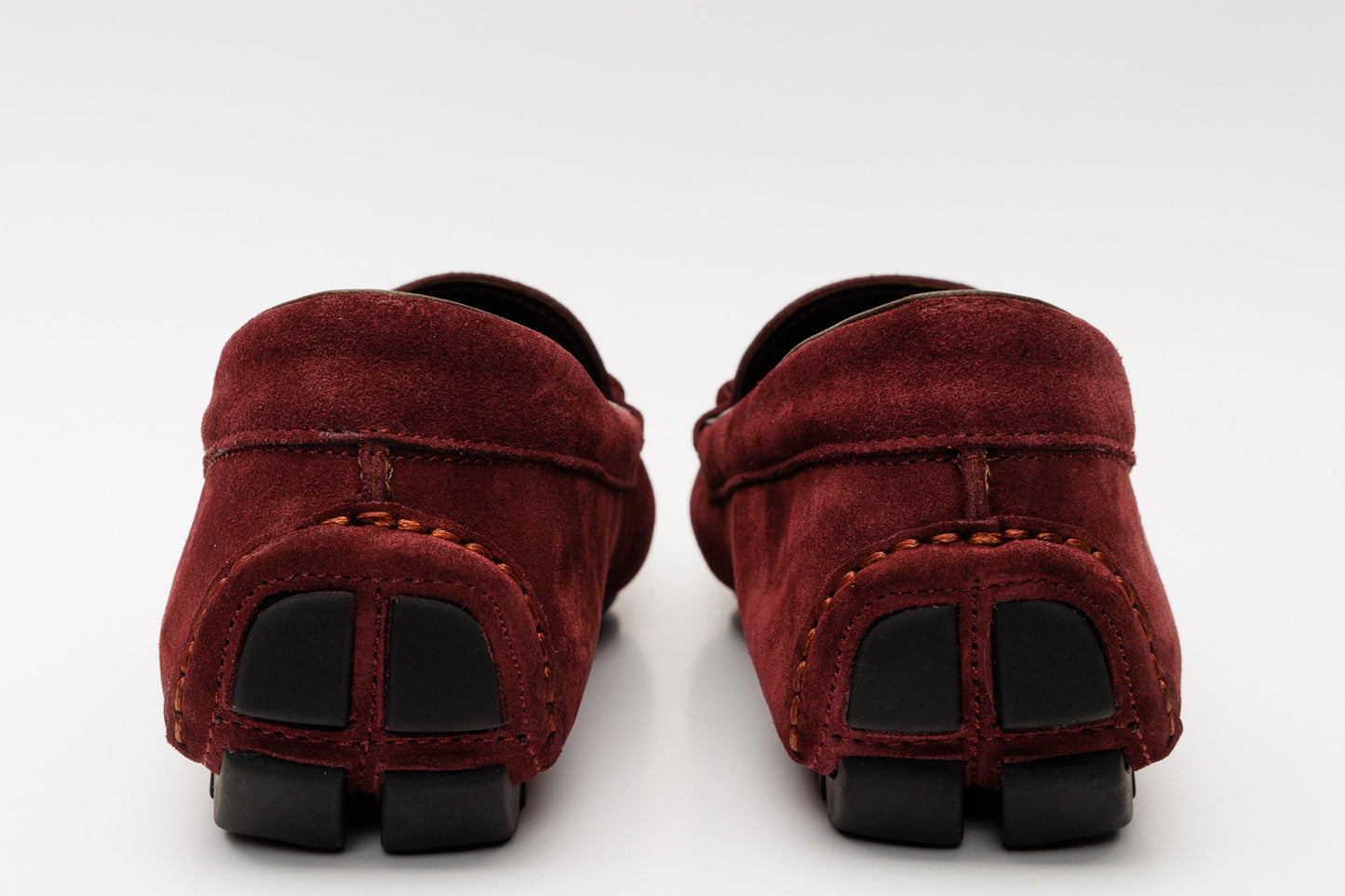 The Bari Burgundy Suede Leather Bit Drive Loafer Men Shoe