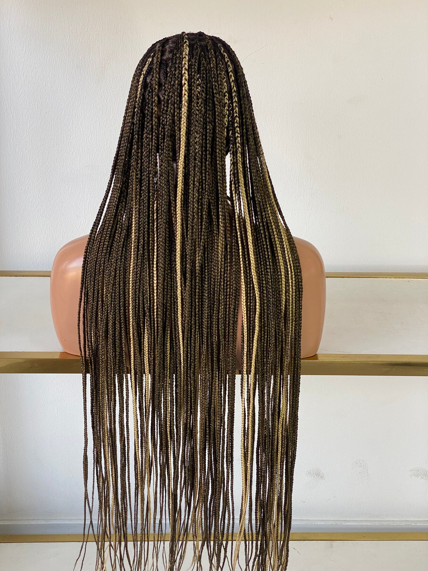 Ready to Ship- Knotless mix color Full lace braided wigs