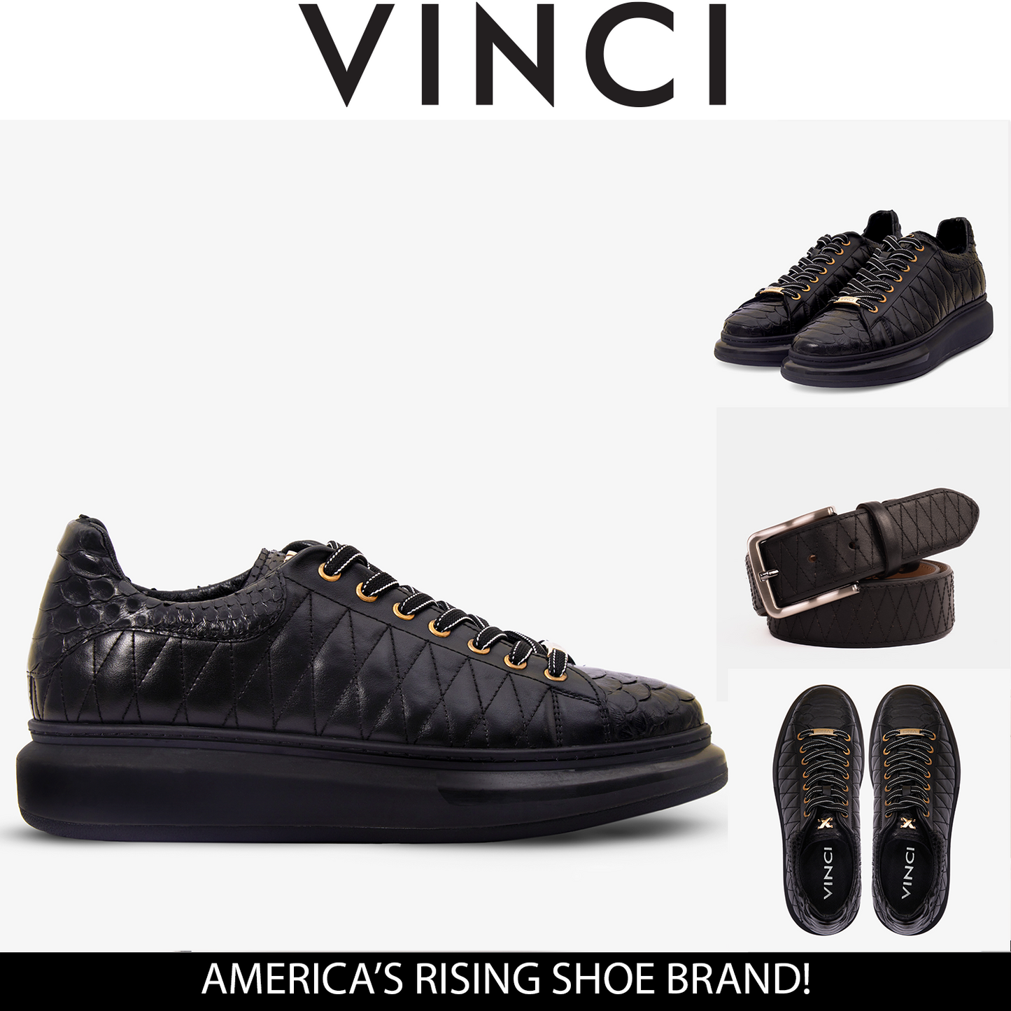 The Adler Black Snk Leather Men Sneaker Limited Edition