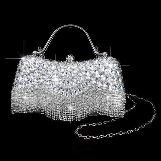 Luxury 4pc Evening Dress Set Gown Bag Jewelry