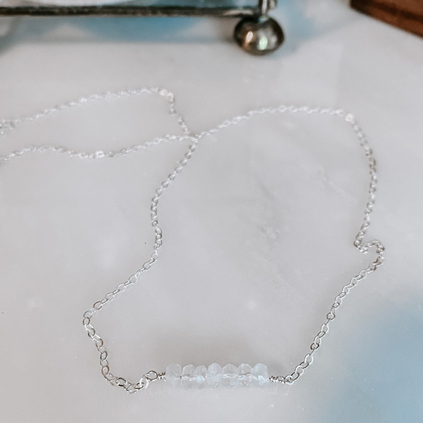 Dainty Moonstone Necklace