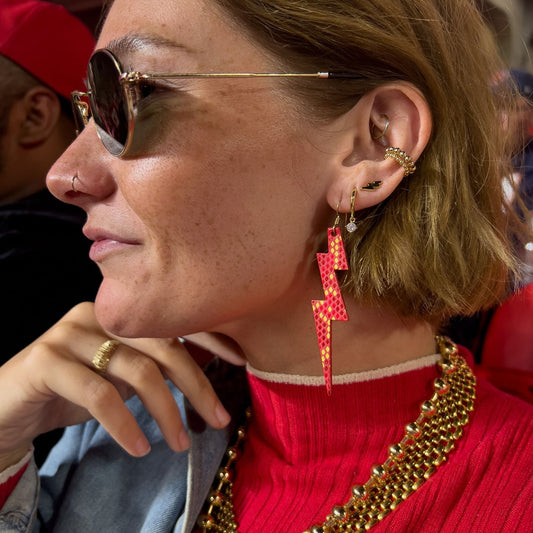 Red KC Lightning Bolts