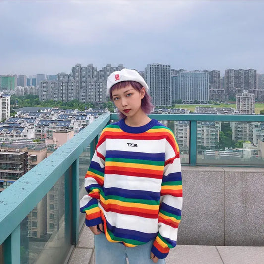 Vintage Knit Sweater for Plus Size Women