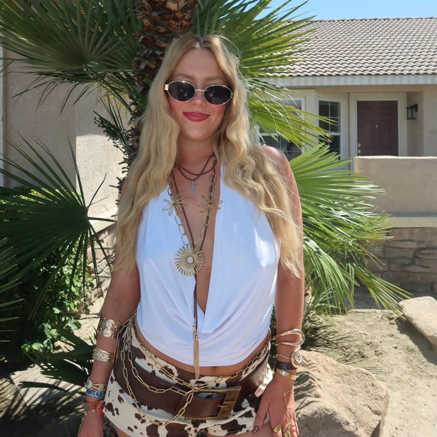 Natalya Triple Chain Belt