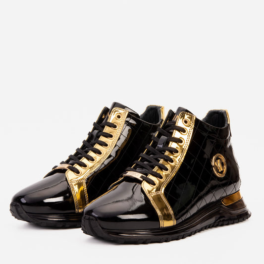 The Prestige Black & Gold Limited Edition High-Top Men Sneaker