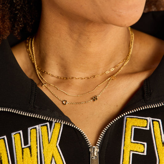 University of Iowa Initial Necklace