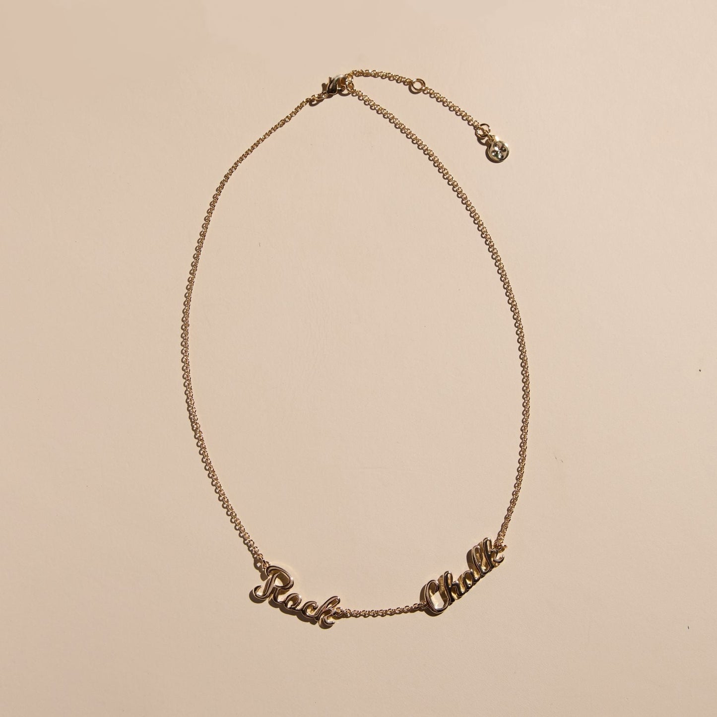 University of Kansas "Rock Chalk" Necklace