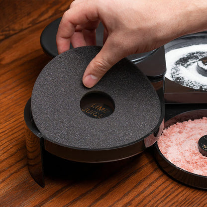 1 Pack 3 Tier Bar Glass Rimmer for Margarita and Cocktail, Bartender Tool,Salt Box Spice Container