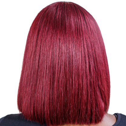 Cherry 13x4 Transparent Lace Front 100% Human Hair Bob Wig