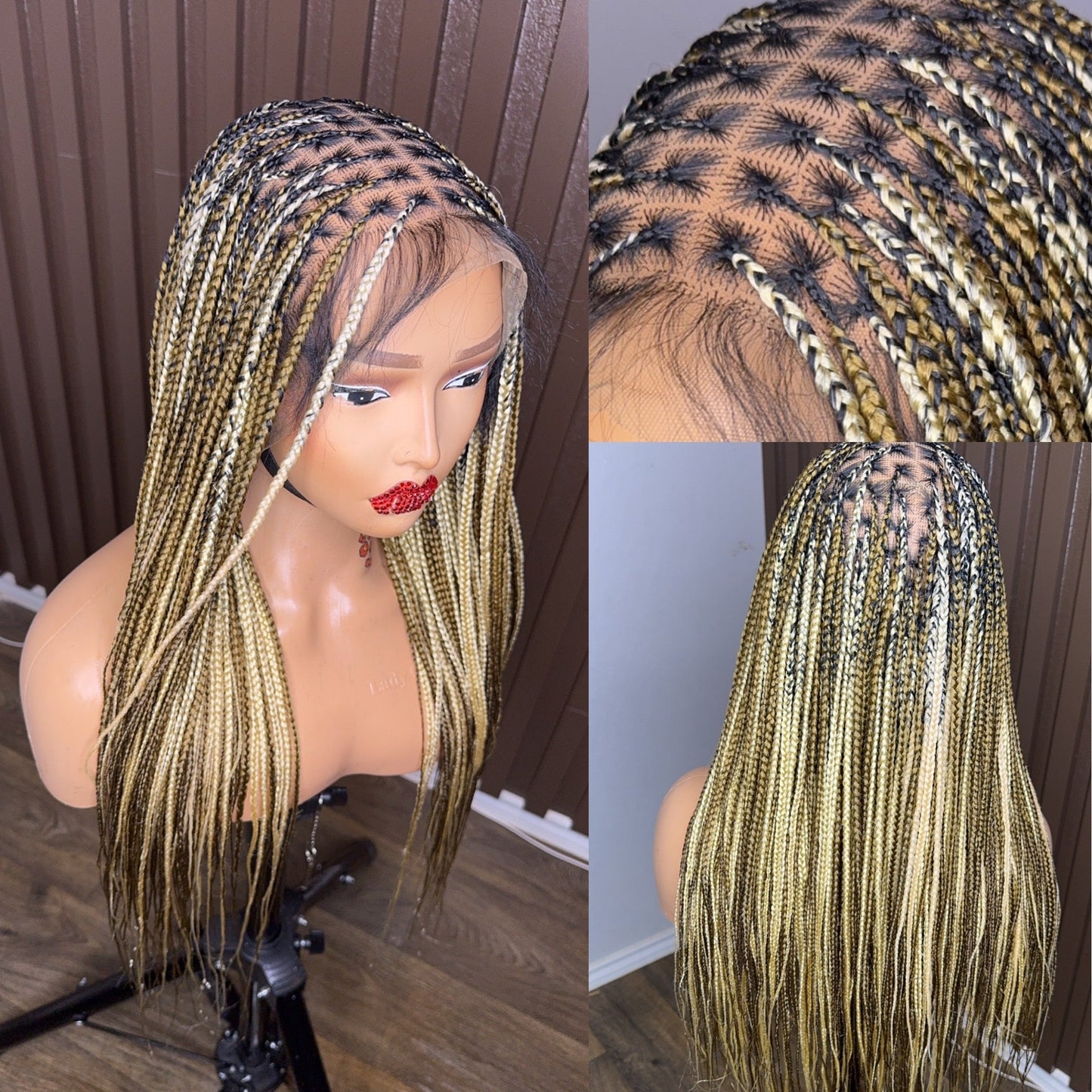 22 inches 613/27 knotless braided wig