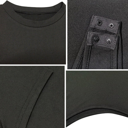 Solid Color Bottoming WomenClothing Basic Casual Short Sleeve round Neck Tight Bodysuit Summer