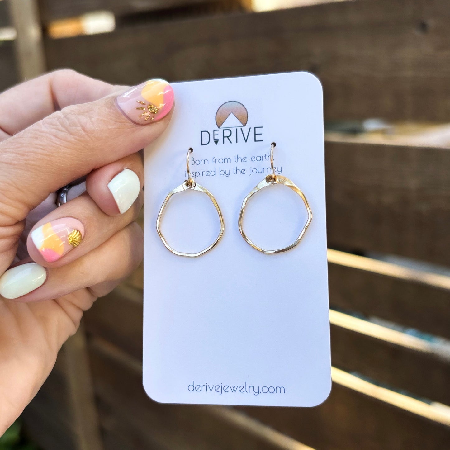 Mini Organic Hoop Earrings