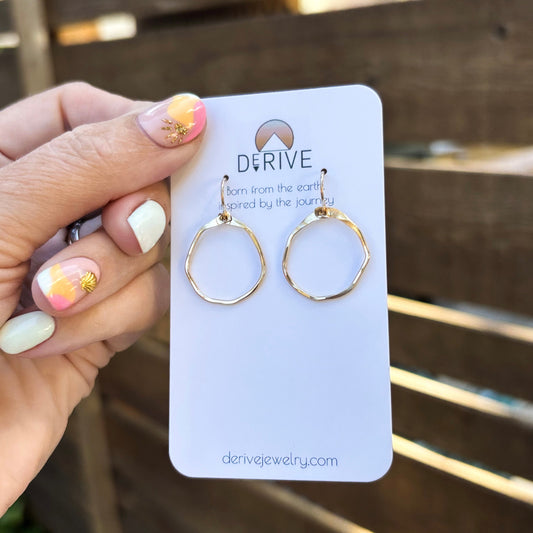 Mini Organic Hoop Earrings