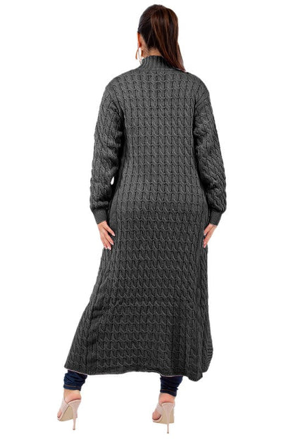 WOMEN FASHION LONG MAXI SWEATER CARDIGAN