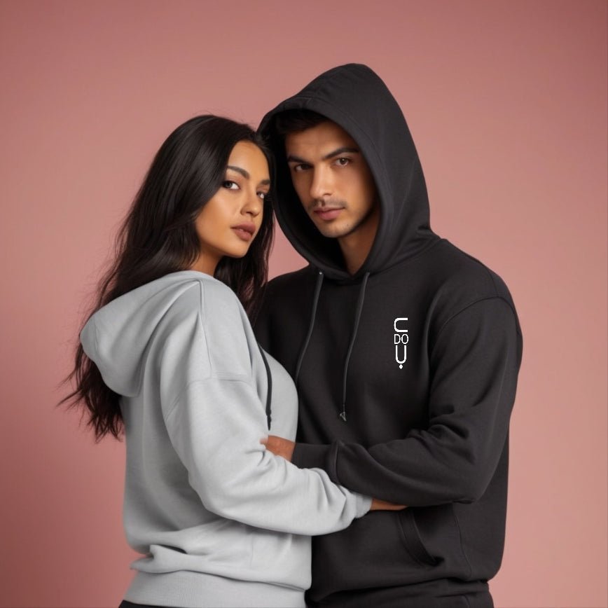 16.9oz 480gsm Heavy Weight Cotton Plus Velvet Hooded Sweater Men Thickened Tight Polar Fleece Pullover Hoodie Women Sweatshirt