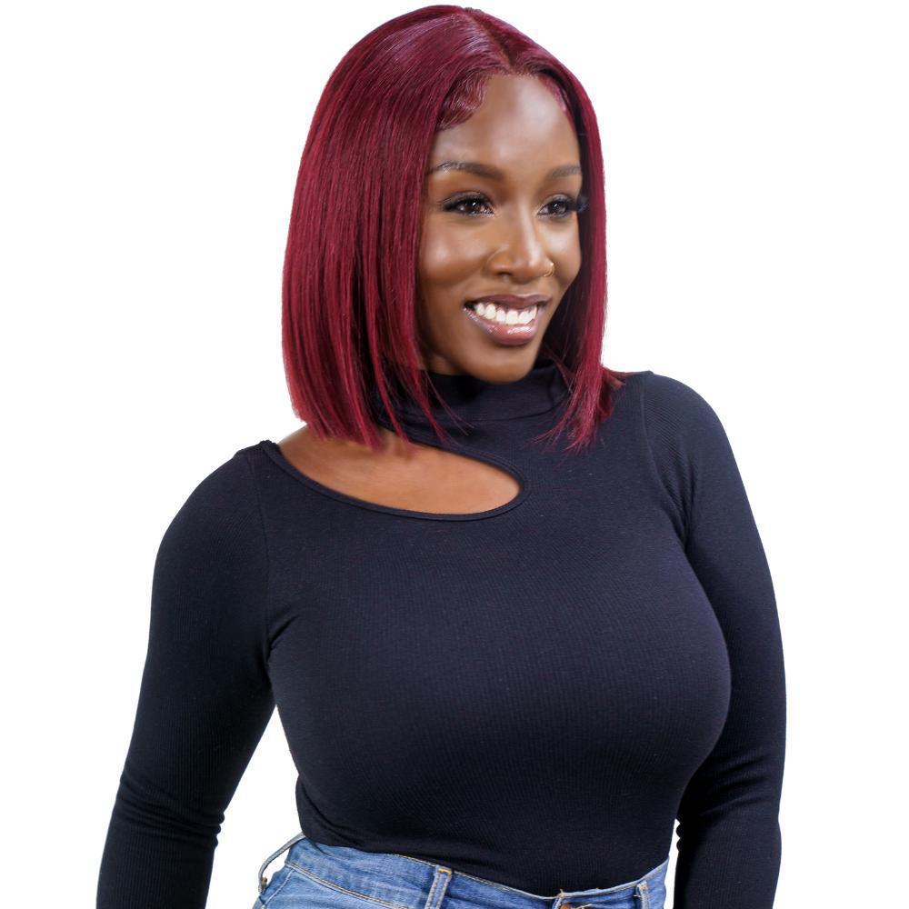 Cherry 13x4 Transparent Lace Front 100% Human Hair Bob Wig