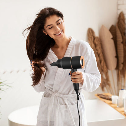 1800W Hair Dryer Portable Compact Hair Blow Dryer with Cool/Warm/Hot Wind with Diffuser Concentrator/Comb Nozzle ALCI Plug Overheat Protection for Women Man Straight Curly Hair