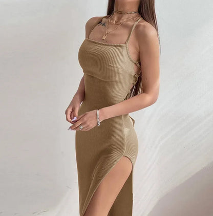 Chic Backless High-Waist Dress
