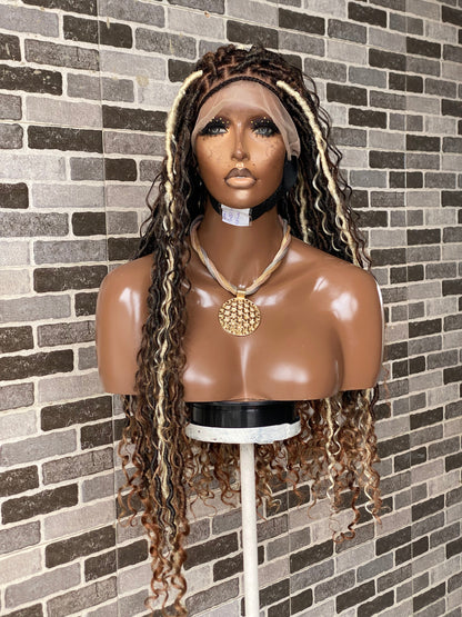 Soft locs wig- Bohemian Full lace faux locs (Africa Queen)