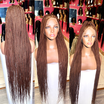 40inches knotless braided wig Brown