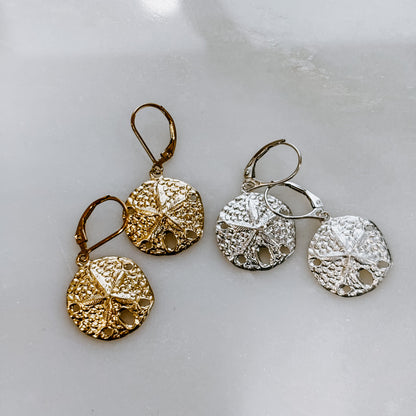 Beachcomers Sand Dollar Earrings