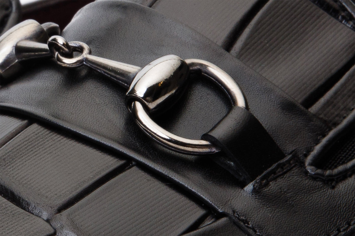 The Pusan Black Leather Bit Loafer Men Shoe Final Sale!