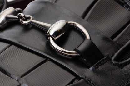 The Pusan Black Leather Bit Loafer Men Shoe Final Sale!