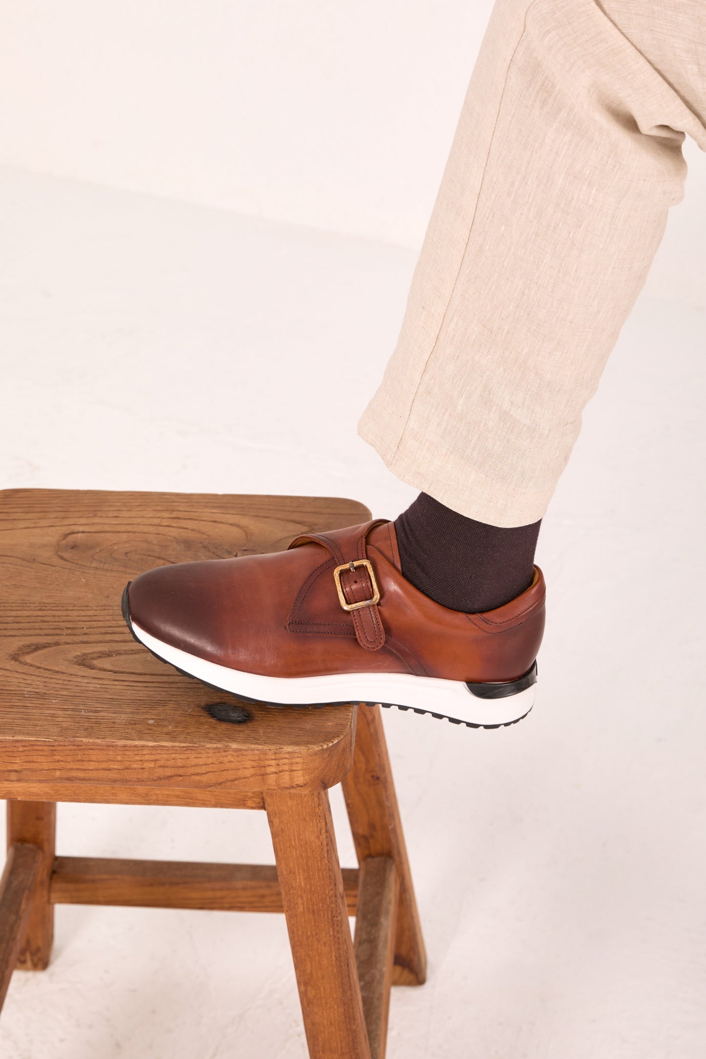 The Torino Tan Leather Men Sneaker