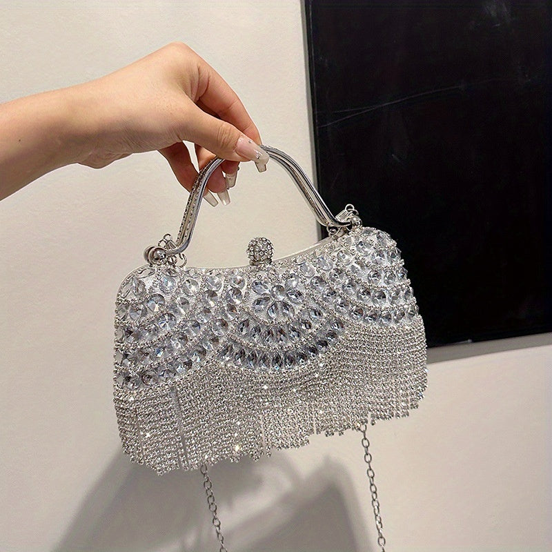 Luxury 4pc Evening Dress Set Gown Bag Jewelry