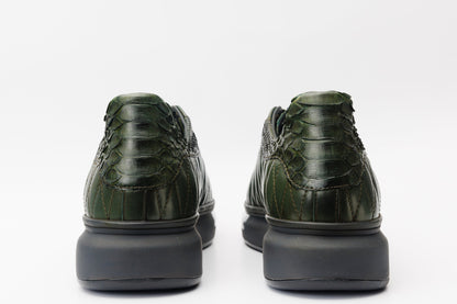 The Adler Green Snk Leather Men Sneaker Limited Edition