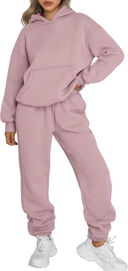 Trendy Queen Sweatsuits Women 2 Piece Outfit Two Piece Lounge Sets Hoodies and Sweatpants Fall Fashion Clothes 2025 Tracksuit