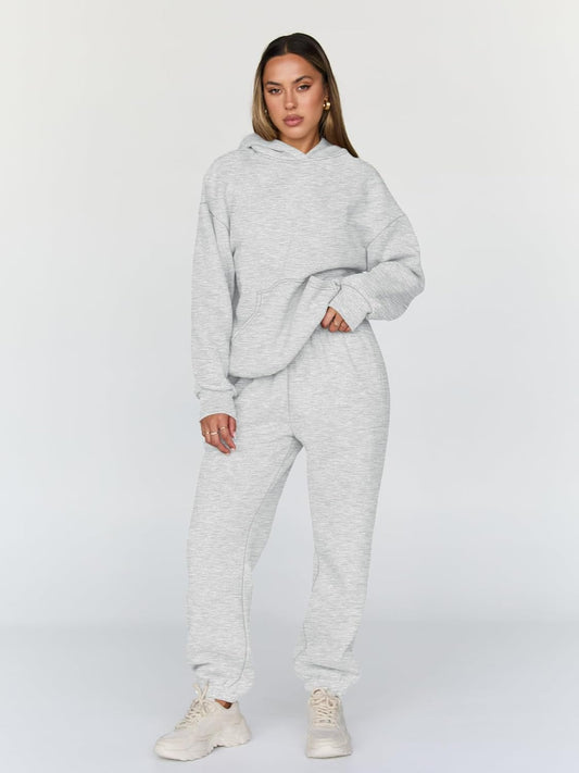 Trendy Queen Sweatsuits Women 2 Piece Outfit Two Piece Lounge Sets Hoodies and Sweatpants Fall Fashion Clothes 2025 Tracksuit