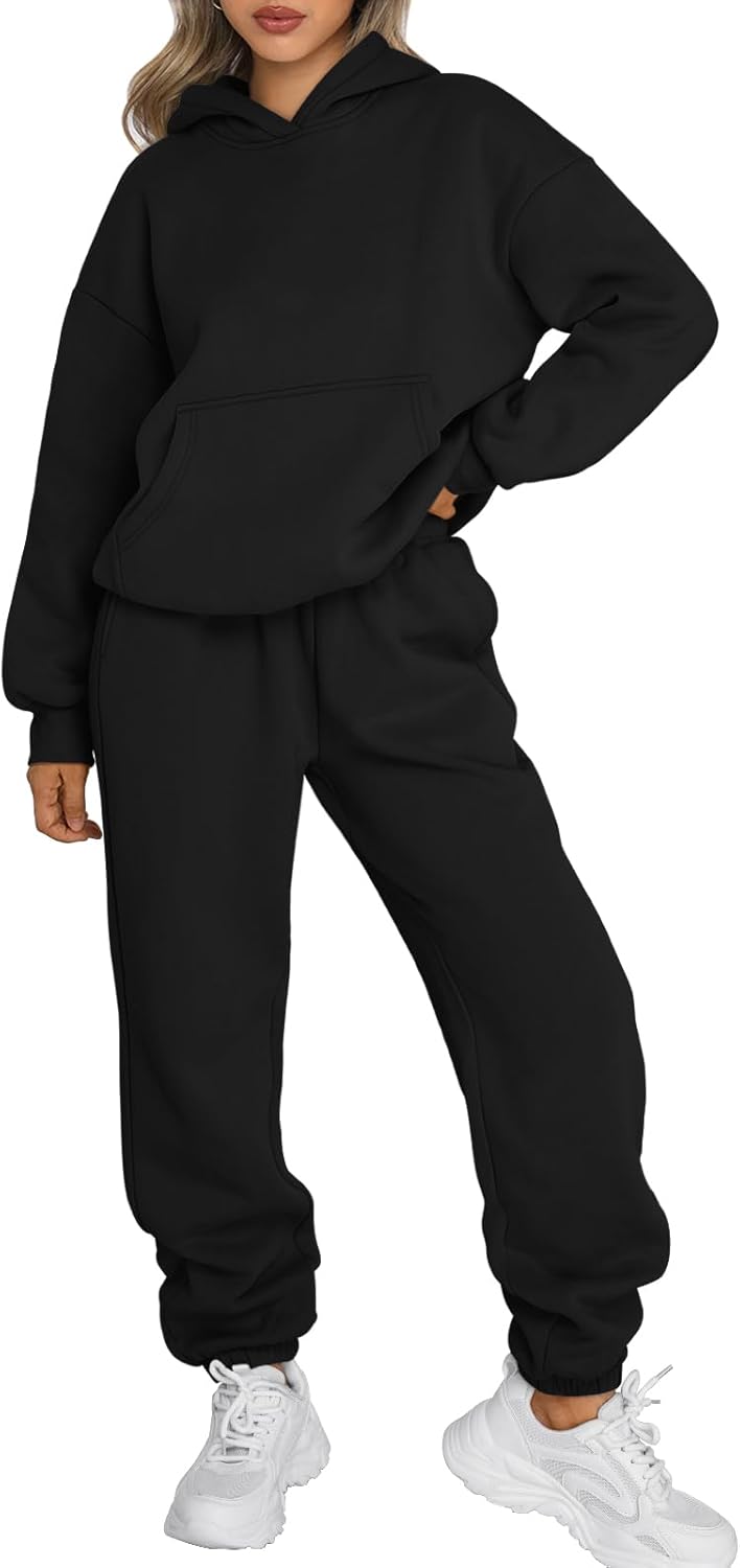 Trendy Queen Sweatsuits Women 2 Piece Outfit Two Piece Lounge Sets Hoodies and Sweatpants Fall Fashion Clothes 2025 Tracksuit