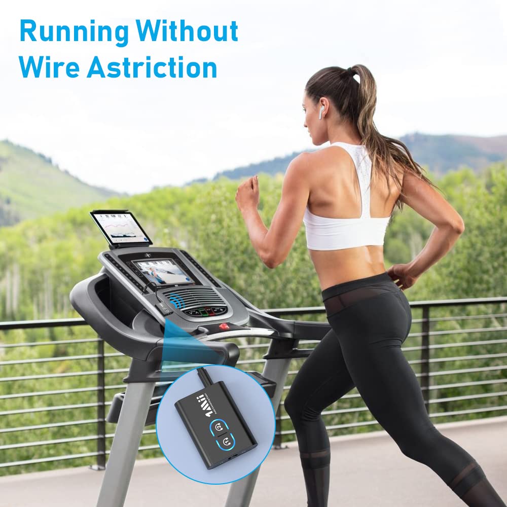 1Mii Bluetooth 5.3 Transmitter Receiver for TV to Wireless Headphones, Dual Link AptX Adaptive/Low Latency/HD Audio, Aux Adapter for Home Stereo, Airplane, Boat, Gym