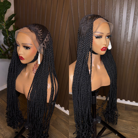 Wig vee twist braided wig