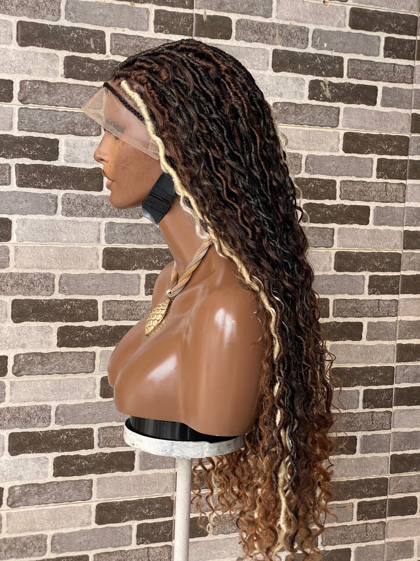 Soft locs wig- Bohemian Full lace faux locs (Africa Queen)