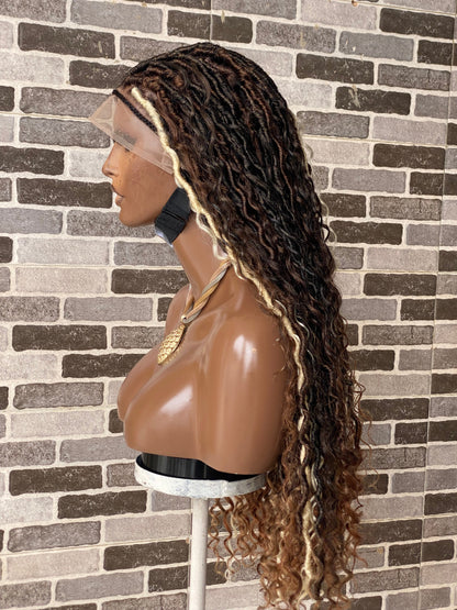 Soft locs wig- Bohemian Full lace faux locs (Africa Queen)