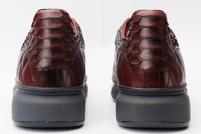 The Adler Burgundy Snk Leather Men Sneaker Limited Edition