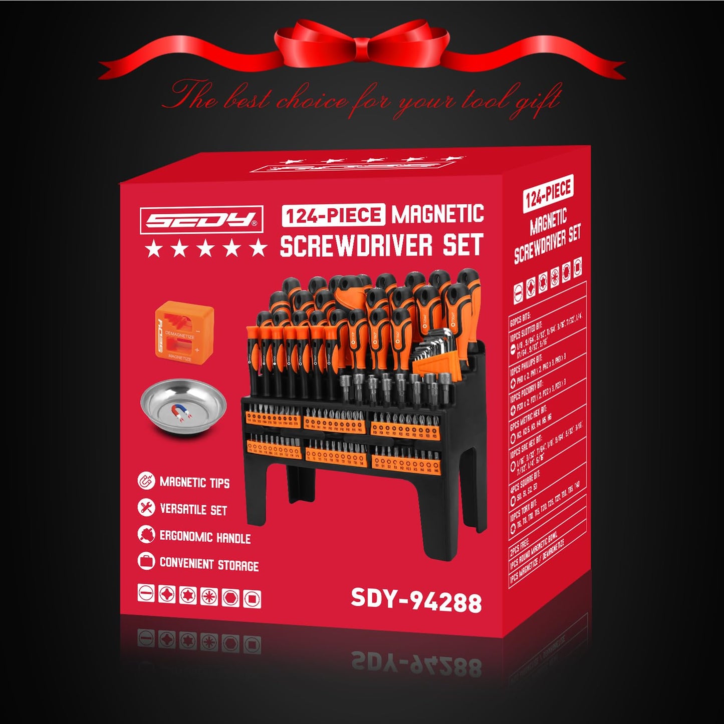 11-Piece Precision Screwdriver Set - Magnetic Mini Screwdrivers for Eyeglasses, Watches, Computers, Laptops, Phones - Phillips, Slotted, Torx, Non-Slip Handle, Portable Storage Bag Included