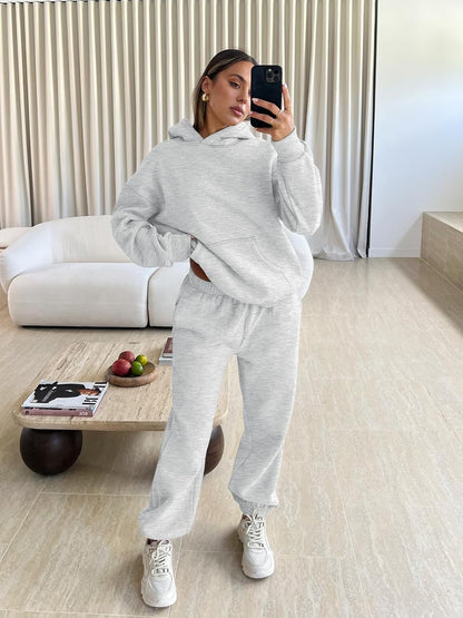 Trendy Queen Sweatsuits Women 2 Piece Outfit Two Piece Lounge Sets Hoodies and Sweatpants Fall Fashion Clothes 2025 Tracksuit