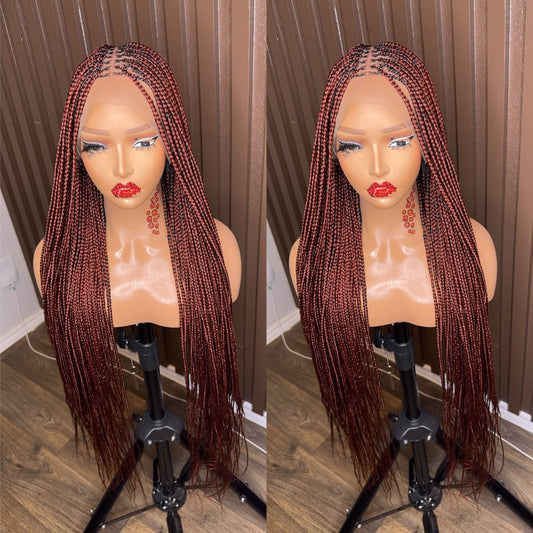 Color 350 knotless braided wig