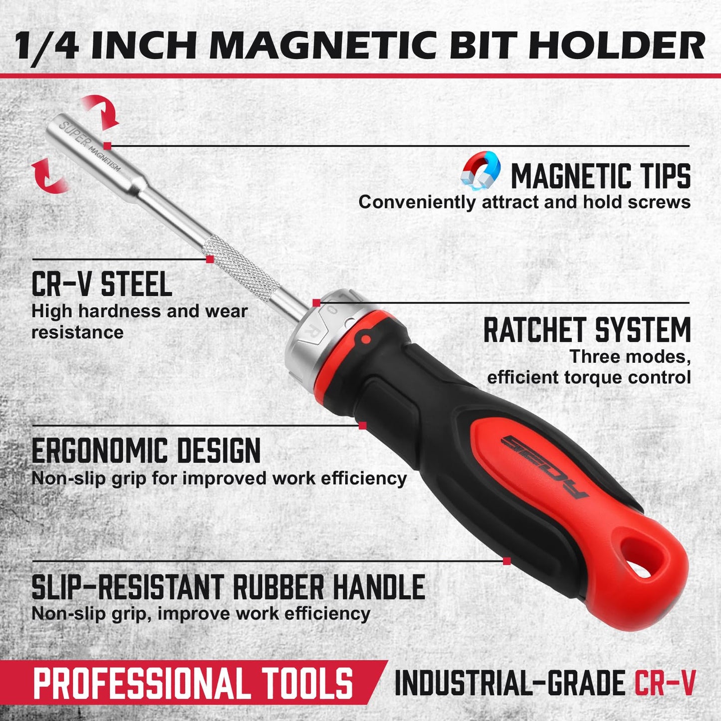 11-Piece Precision Screwdriver Set - Magnetic Mini Screwdrivers for Eyeglasses, Watches, Computers, Laptops, Phones - Phillips, Slotted, Torx, Non-Slip Handle, Portable Storage Bag Included