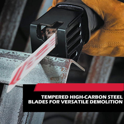 10-Piece Ultimate Reciprocating Saw Blade Set, Premium 6 & 8 Inch Wood & Metal Cutting Pruner Saw Blades with Storage Box