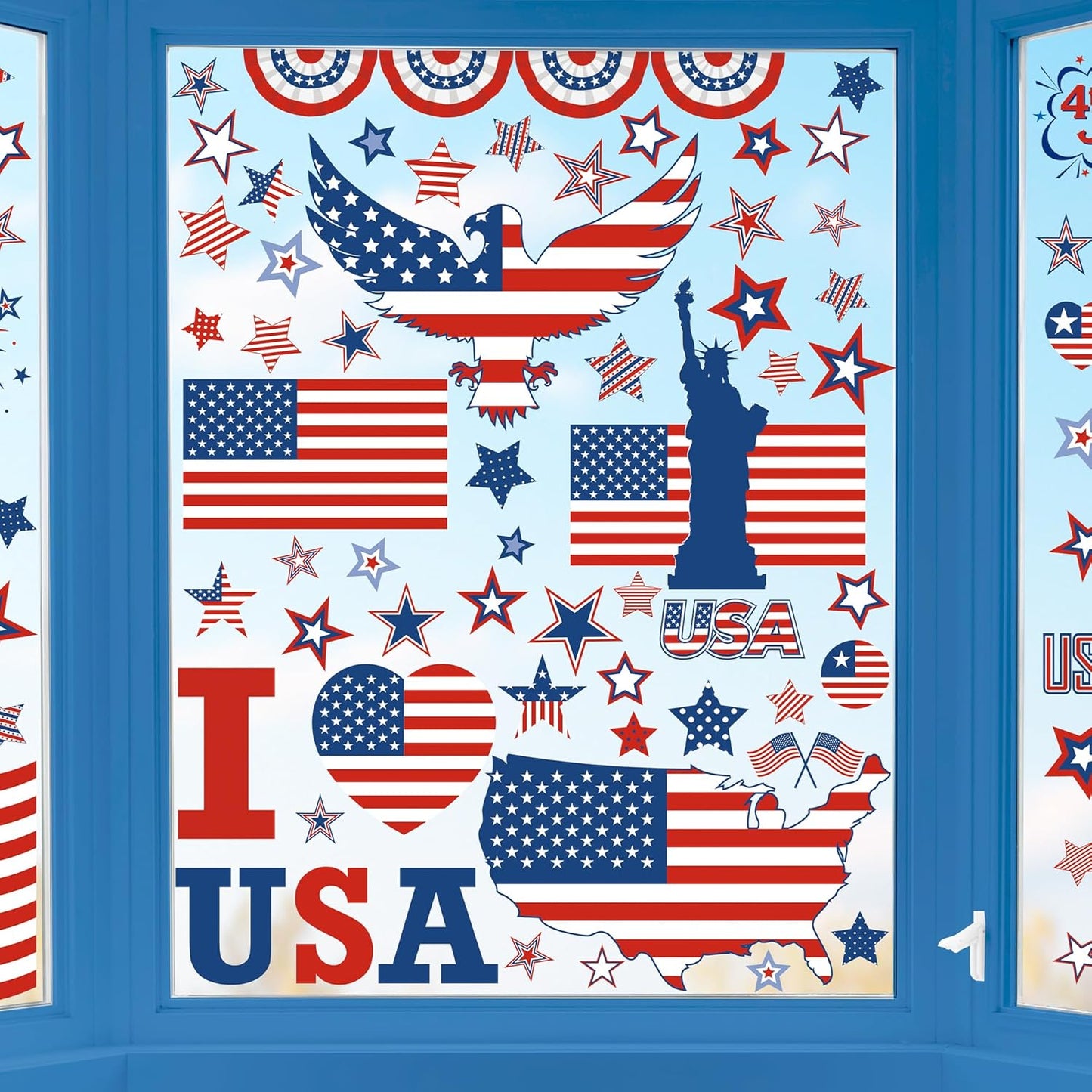 116PCS Christmas Decorations, 9 Sheets Christmas Window Clings, Snowflake Window Clings Decals, Double Sided Xmas Snowflake Decal Stickers for Winter Holiday Home Indoor Decorations Decor Supplies