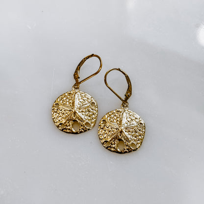 Beachcomers Sand Dollar Earrings