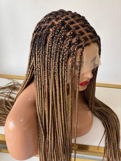 Ready to Ship- Knotless Full lace braided wigs