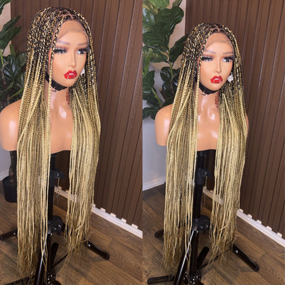 613/27 knotless braided wig mix